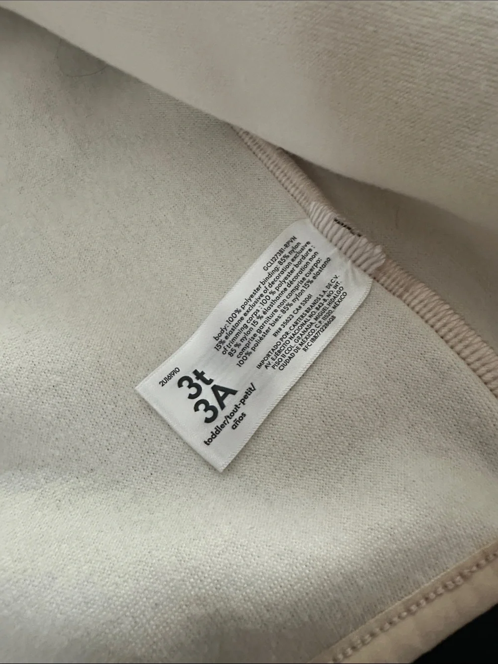 OshKosh B'gosh Two-Tone Cream and Beige Sherpa Jacket